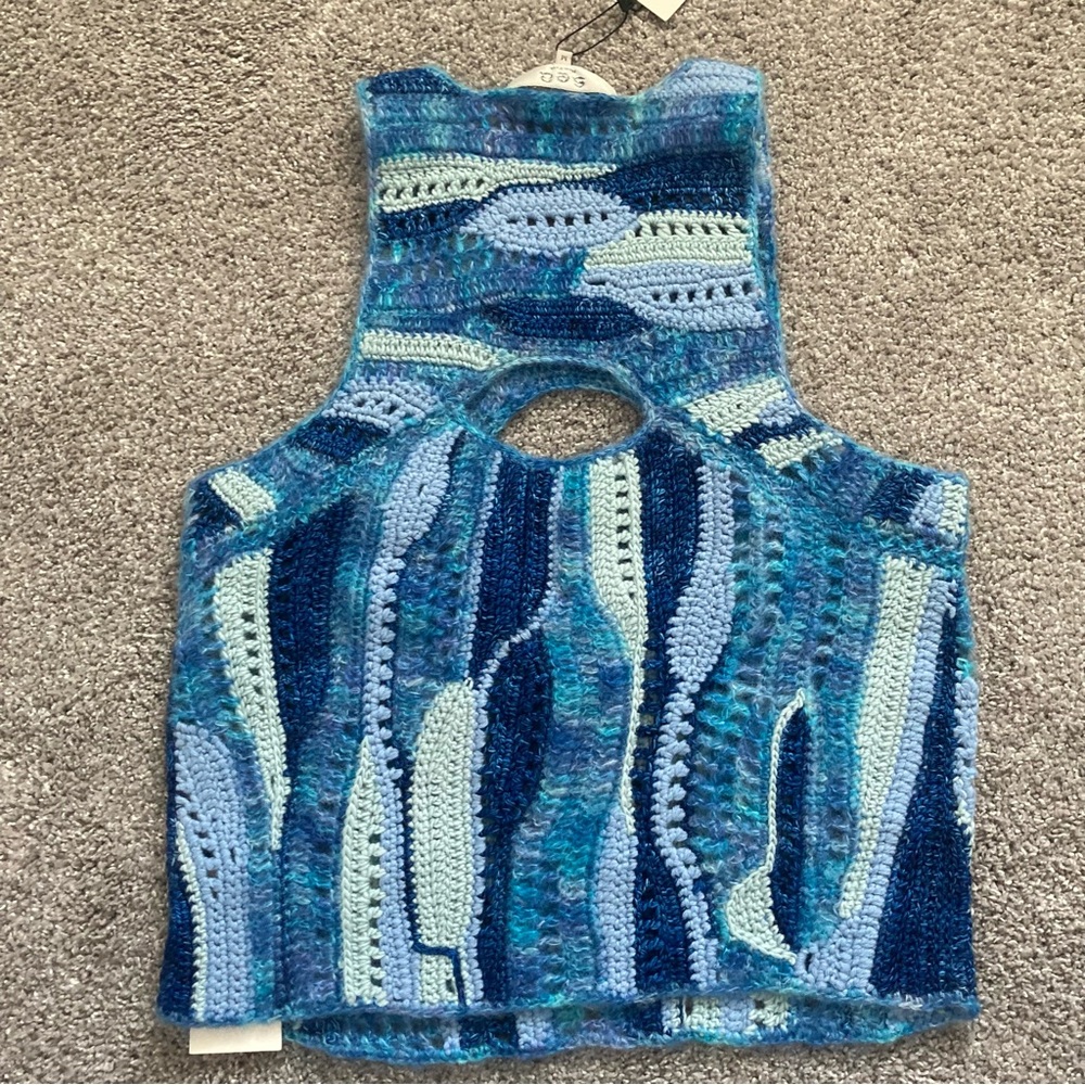 Sea New York Blue Patterned Midi Skirt - Picture 6 of 13